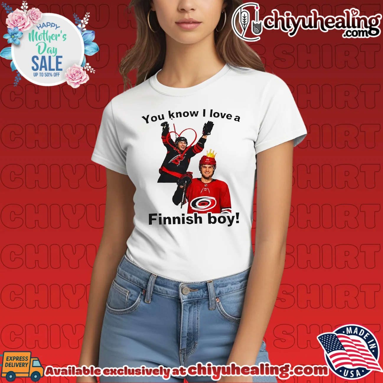 Ron Francis Carolina Hurricanes You know I love a Finnish boy essential shirt & hoodie - Ultimate Tribute Merch Ron Francis Carolina Hurricanes You know I love a Finnish boy