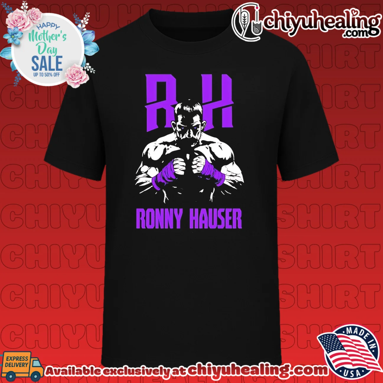 Ronny Hauser RH wrestler illustration