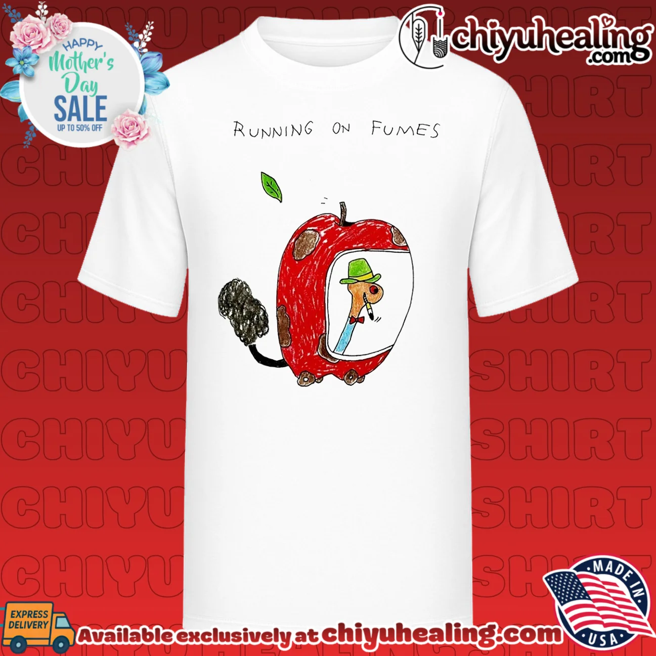 Running on fumes Lowly Worm paint shirt