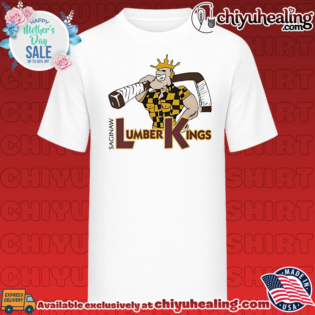 Saginaw Lumber Kings Hockey illustration