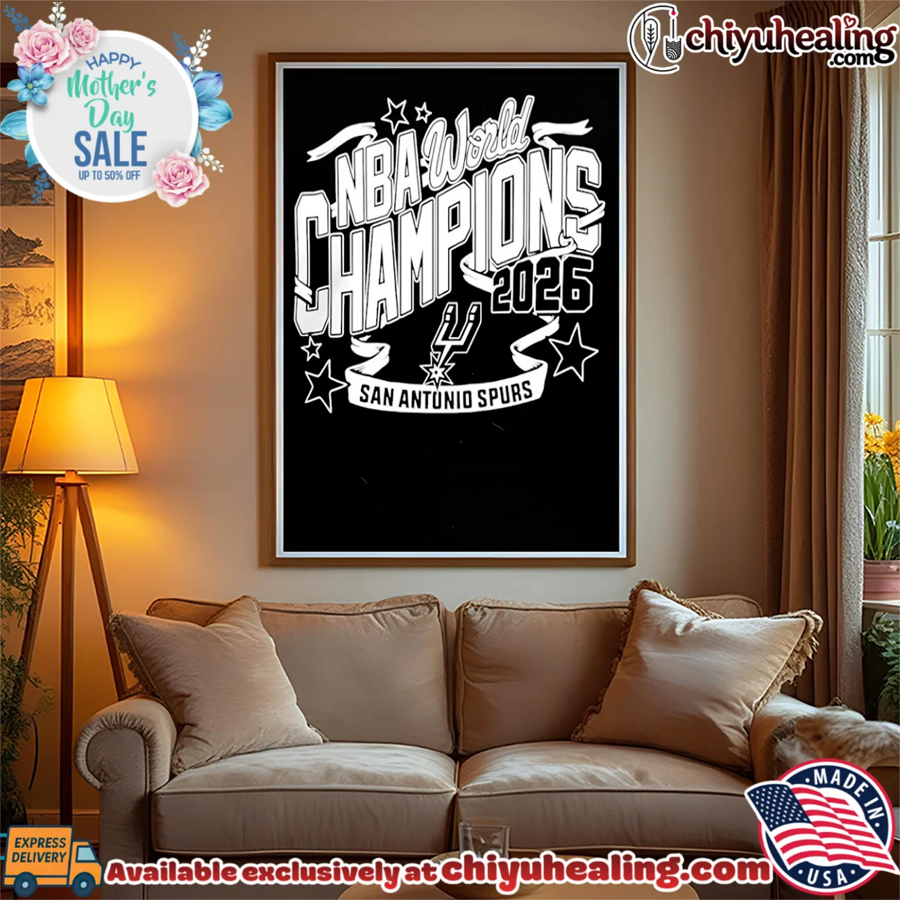 San Antonio Spurs 2026 Nba Finals Champions Celebration Banner hype shirt & hoodie | Aesthetic Apparel San Antonio Spurs 2026 Nba Finals Champions Celebration Banner