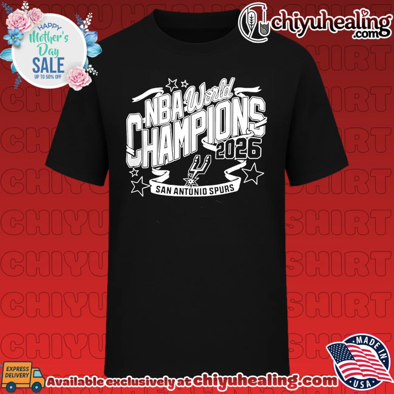 San Antonio Spurs 2026 Nba Finals Champions Celebration Banner
