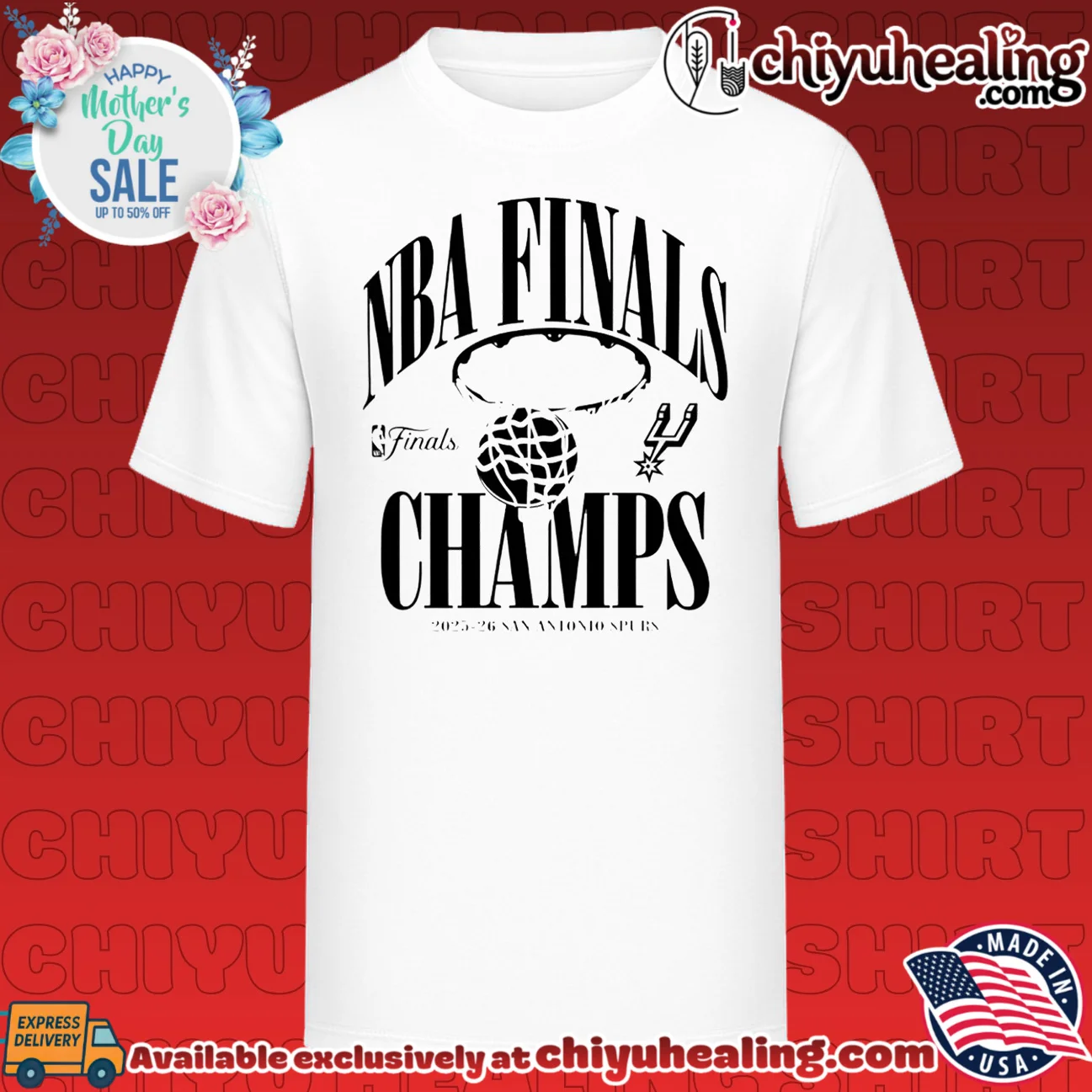 San Antonio Spurs 2026 Nba Finals Champions Fade Away Retro