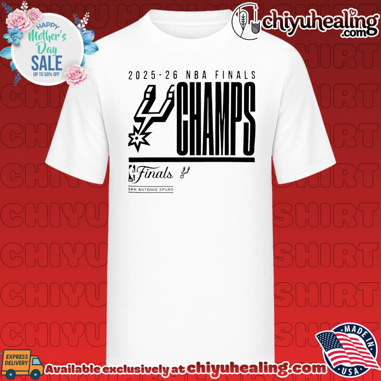 San Antonio Spurs 2026 NBA Finals Champions Graphic