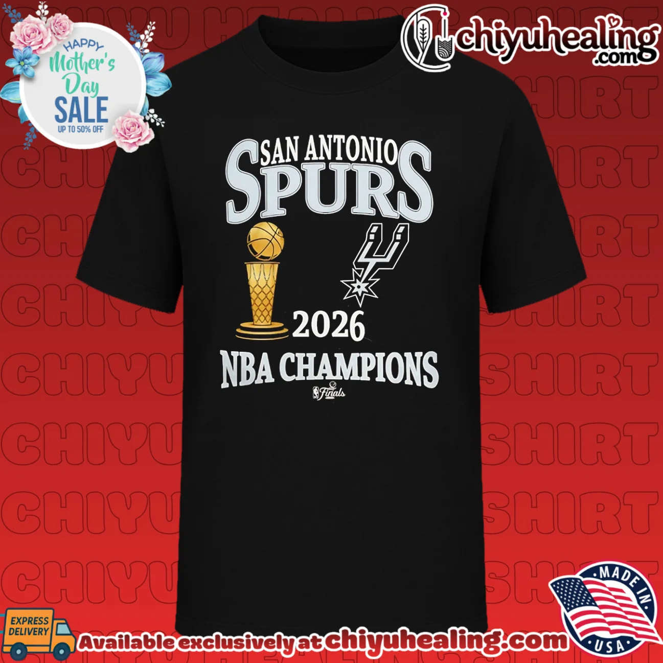 San Antonio Spurs 2026 NBA Finals Champions Retro Basketball