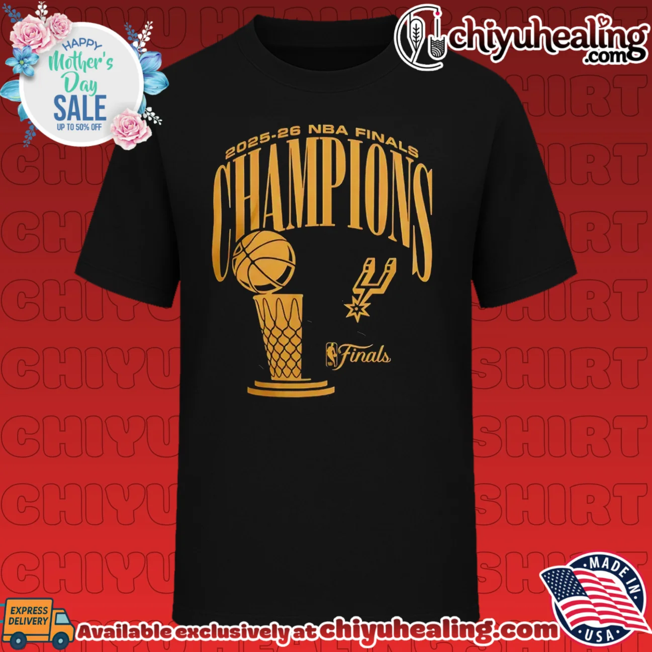 San Antonio Spurs 2026 Nba Finals Champions Trophy Logo