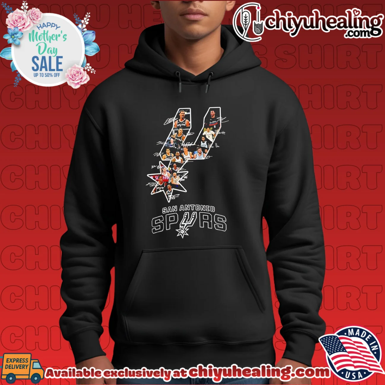 San Antonio Spurs big team logo retro shirt & hoodie - Ultimate Tribute Merch San Antonio Spurs big team logo retro shirt & hoodie - Ultimate Tribute Merch