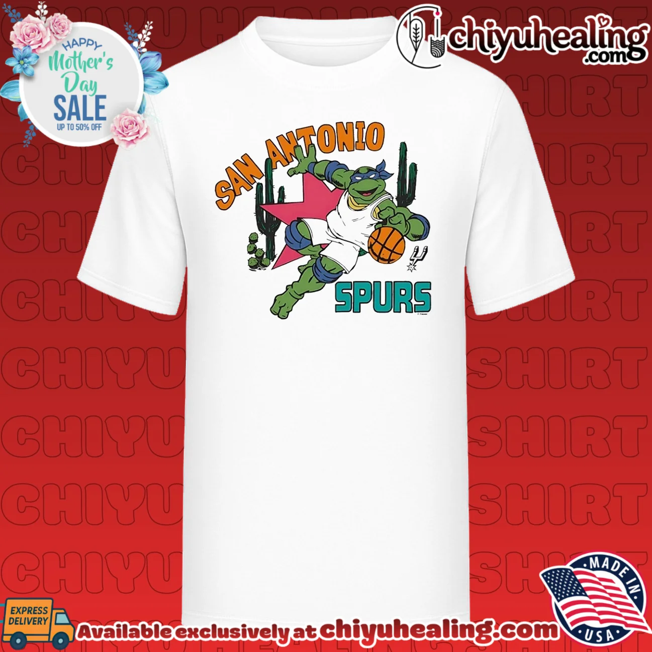 San Antonio Spurs features Teenage Mutant Ninja Turtles shirt