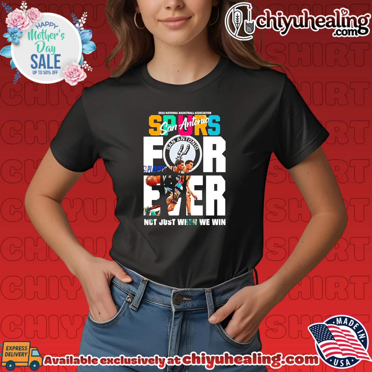 San Antonio Spurs Forever not just when we win 2026 NBA original shirt & hoodie | Modern Street Style San Antonio Spurs Forever not just when we win 2026 NBA
