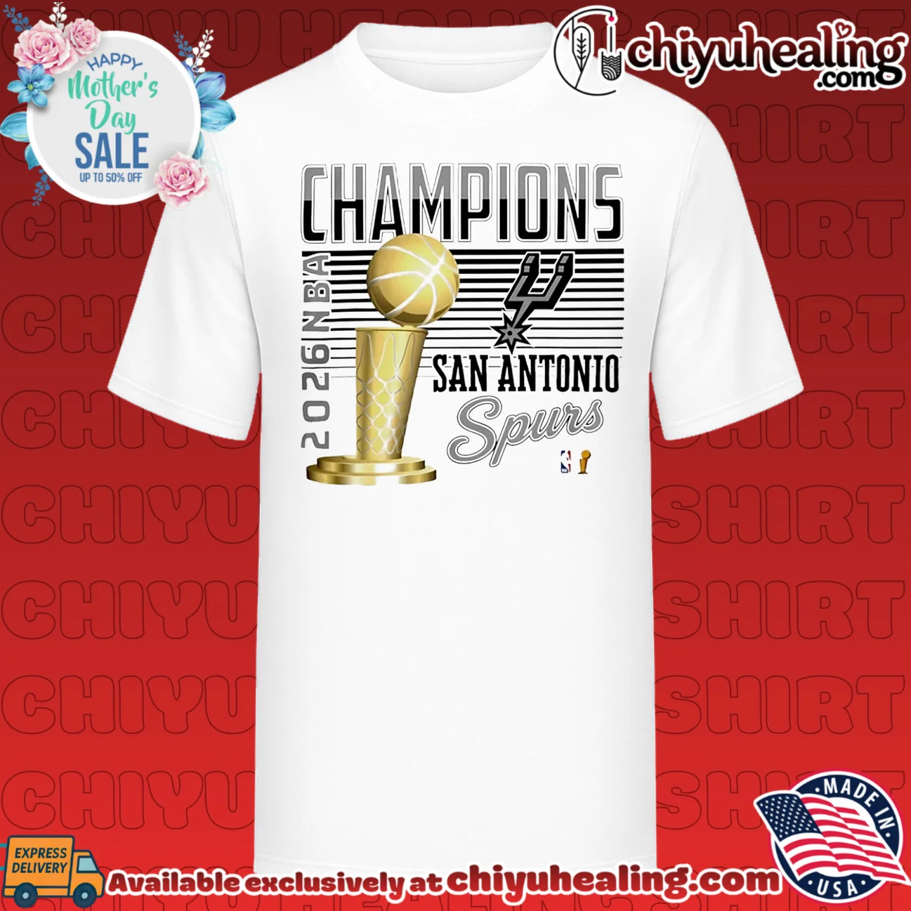 San Antonio Spurs NBA Champions 2026 trophy classic