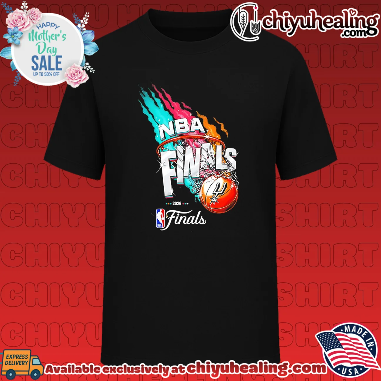 San Antonio Spurs NBA Finals 2026 basketball graphic