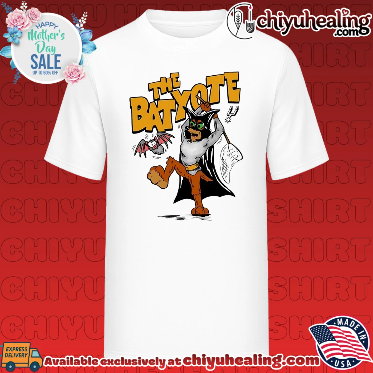 San Antonio Spurs the batyote Batman mascot shirt