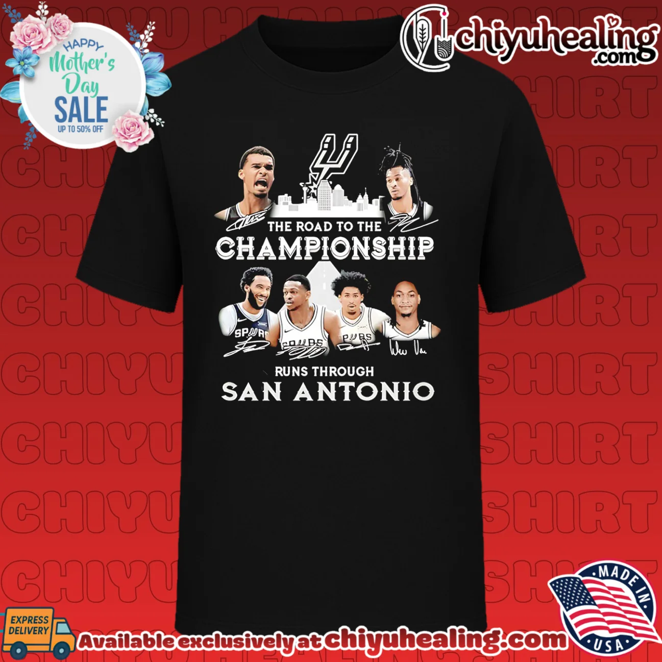 San Antonio Spurs the road to the championship runs through San Antonio graphic