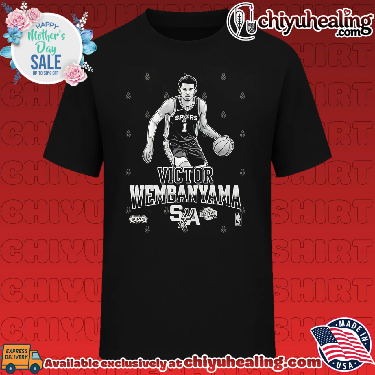 San Antonio Spurs Victor Wembanyama posing