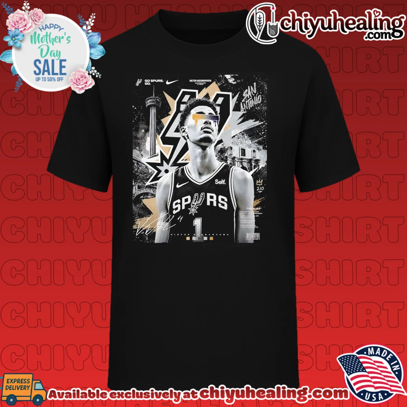 San Antonio Spurs Wemby Victor Wembanyama digital poster