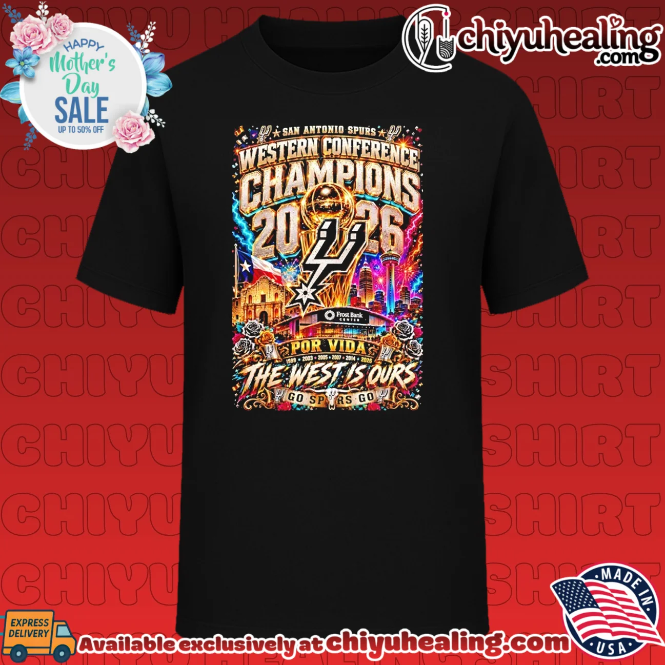 San Antonio Spurs Western Conference Champions 2026 Por Vide The West is ours