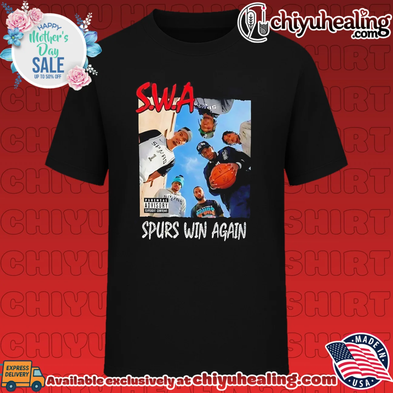 San Antonio Spurs With Attitude vintage rap inspired shirt