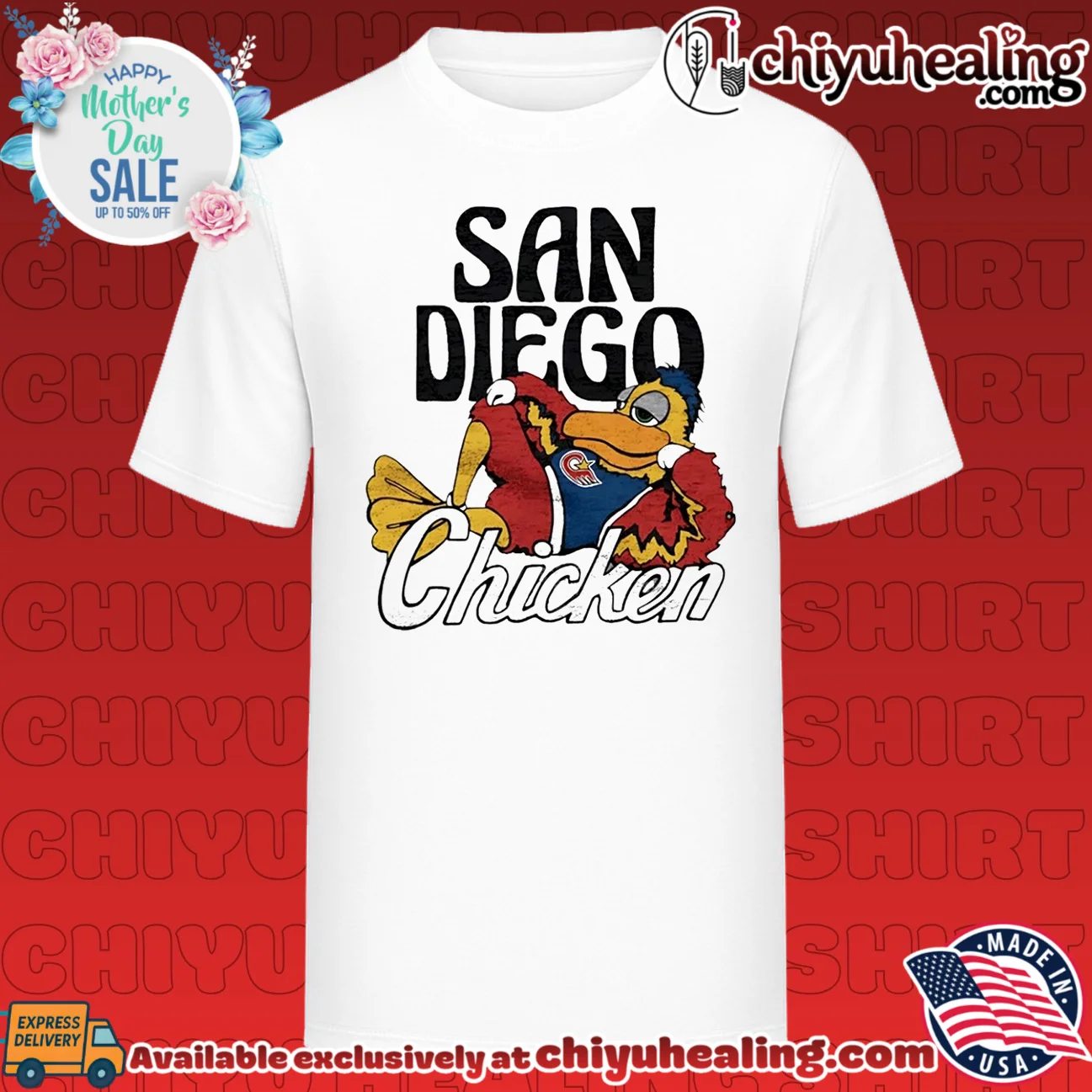 San Diego Padres Chicken Mascot cartoon