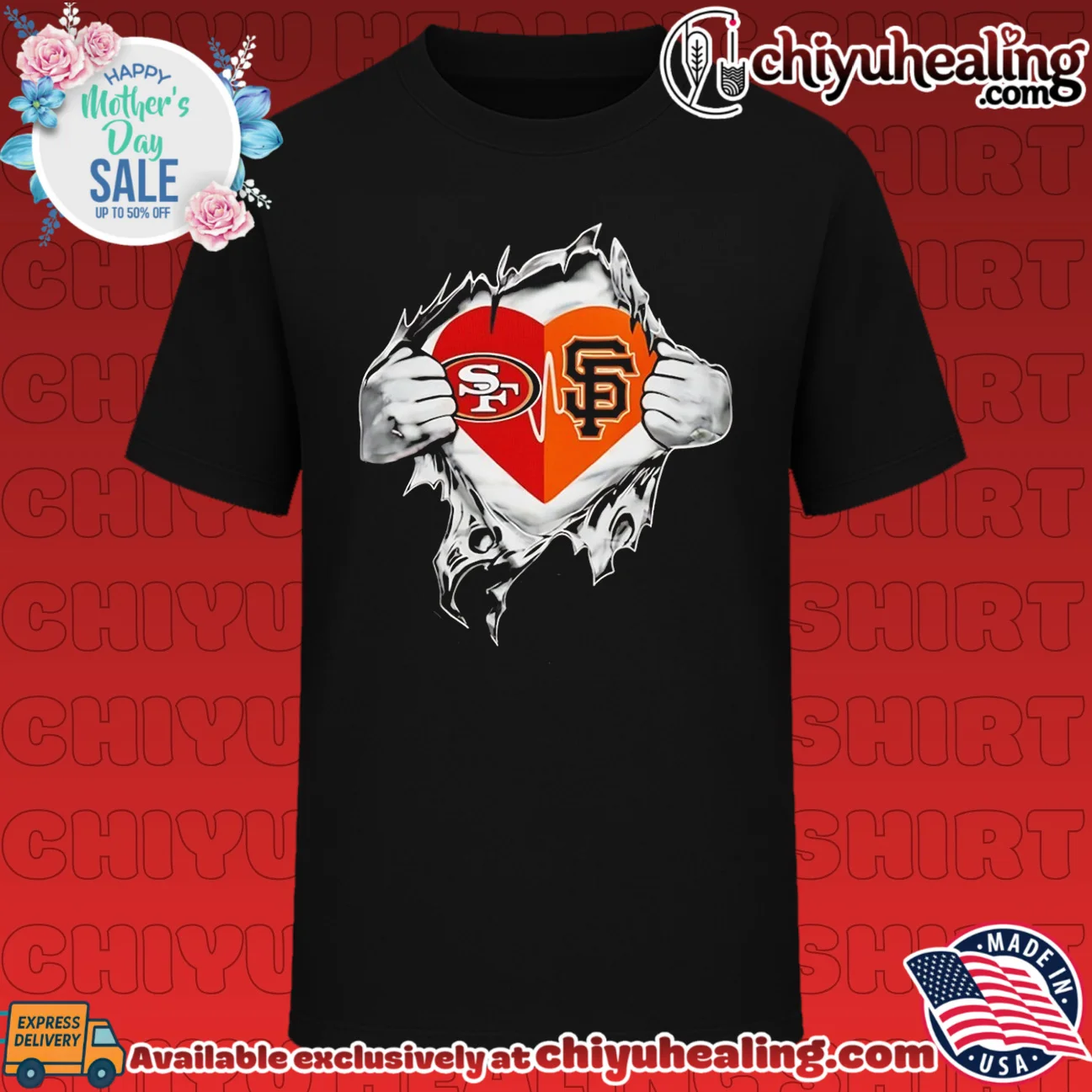San Francisco 49ers and San Francisco Giants It Is in My Heart shirt & hoodie
