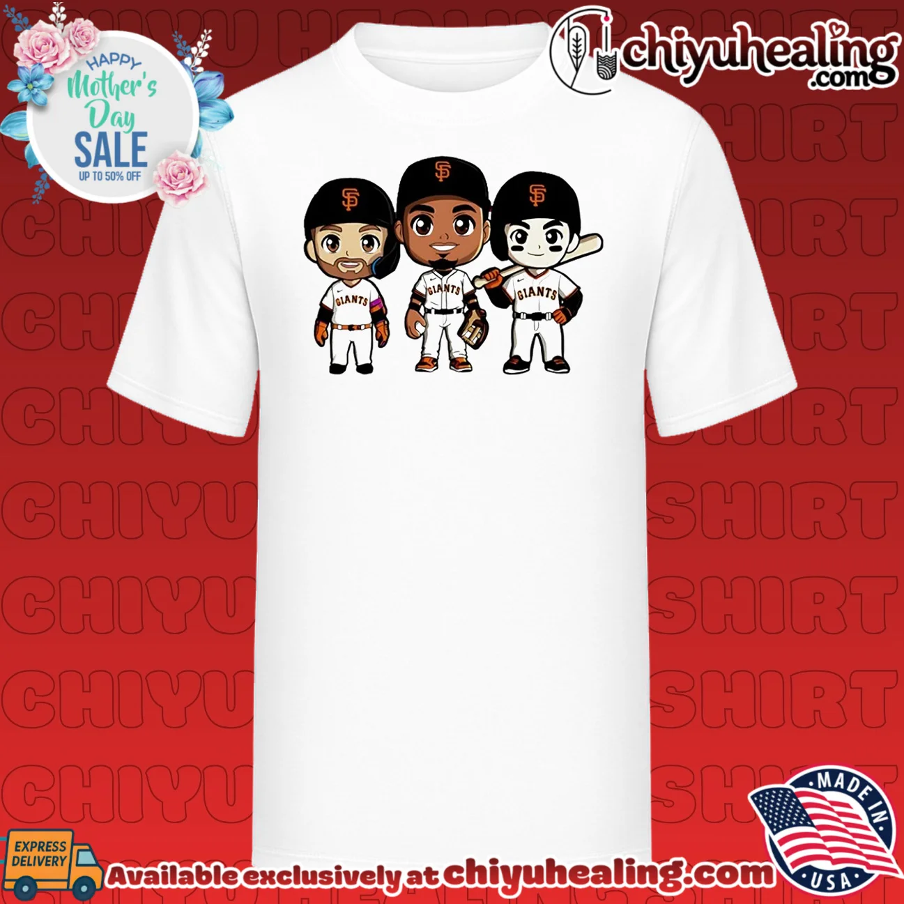 San Francisco Giants Chibi Players MLB Baseball Chibi shirt & hoodie