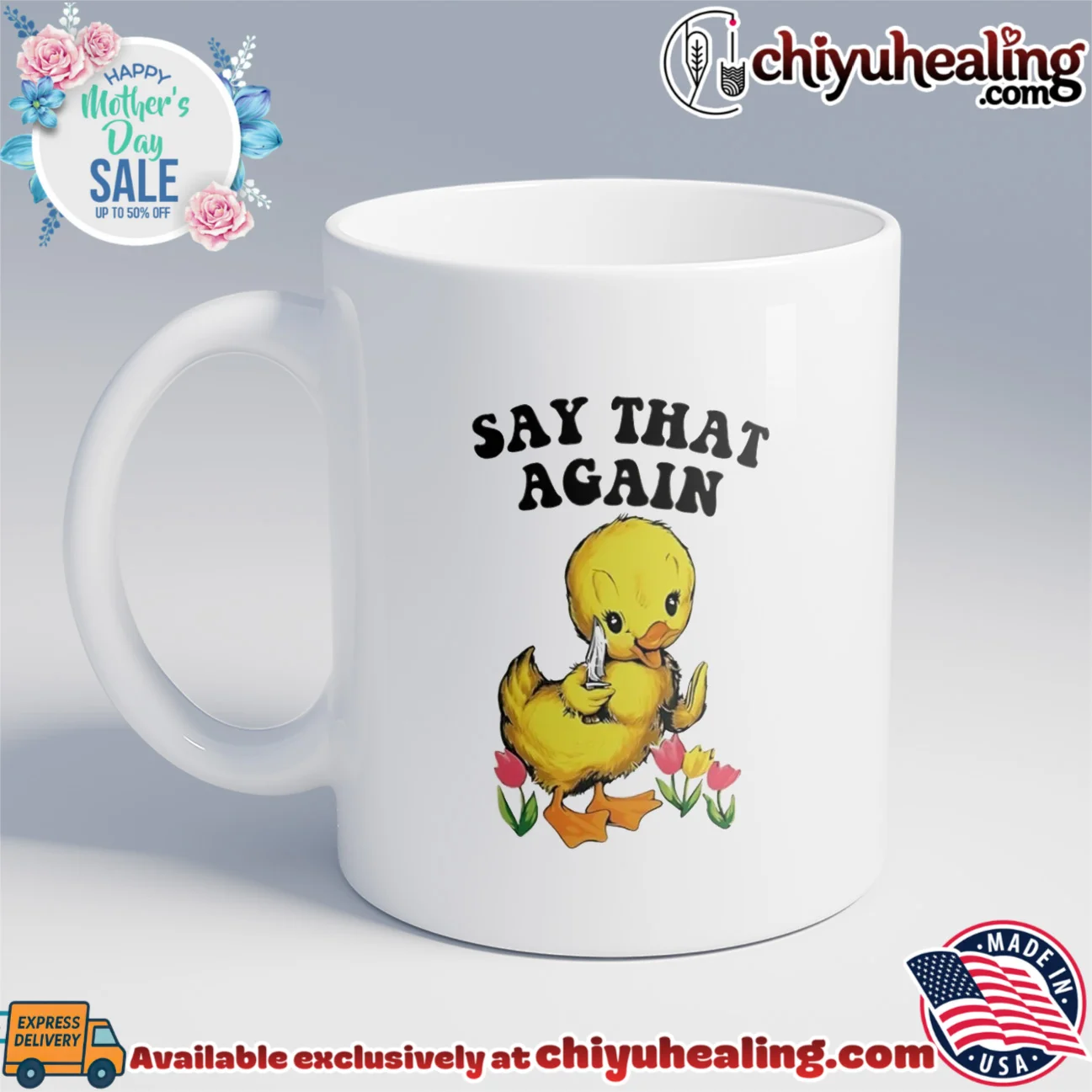 Say that again cartoon duck holding knife masterpiece shirt & hoodie | Iconic Look Say that again cartoon duck holding knife