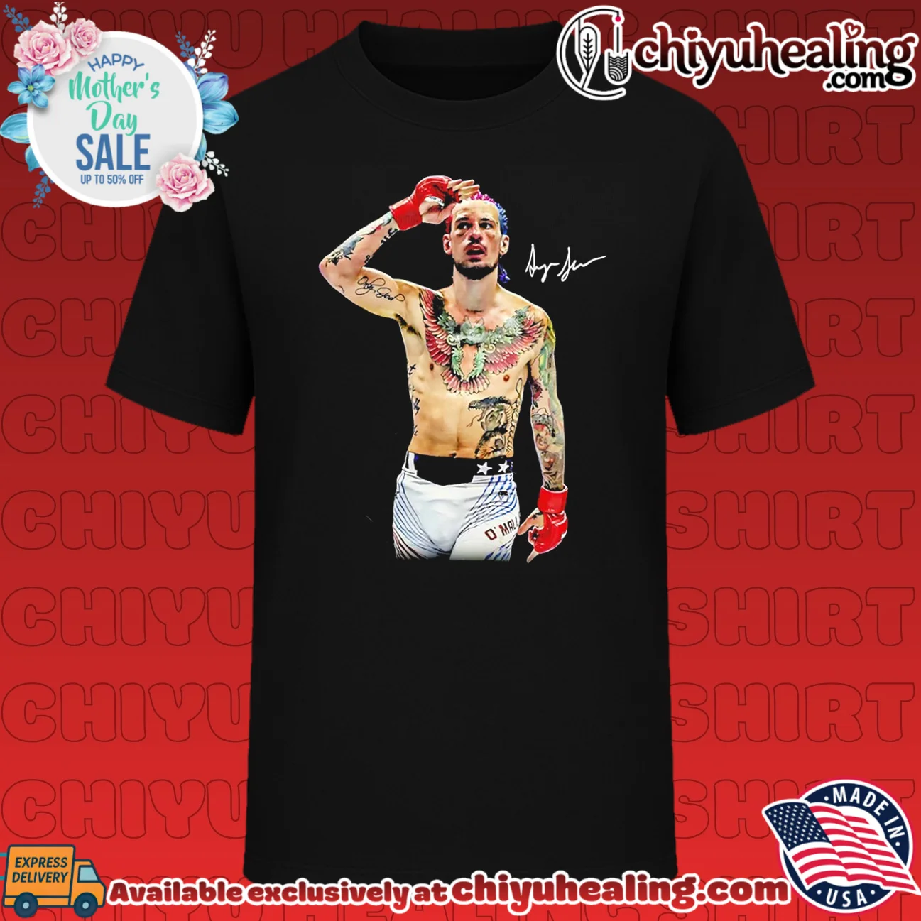 Sean O'Malley Salute signature graphic
