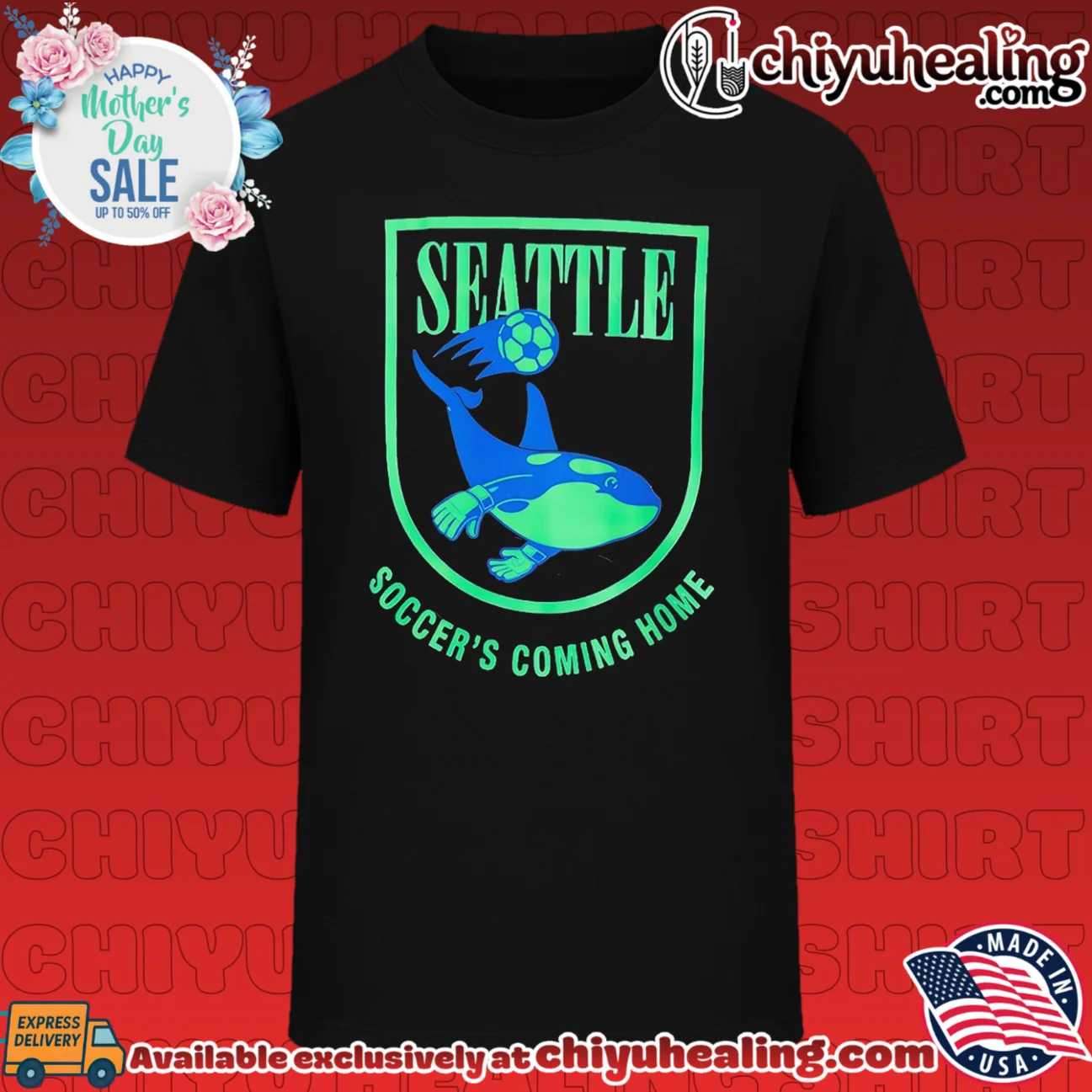 Seattle Road Trip Soccer's Coming Home Orca shirt & hoodie