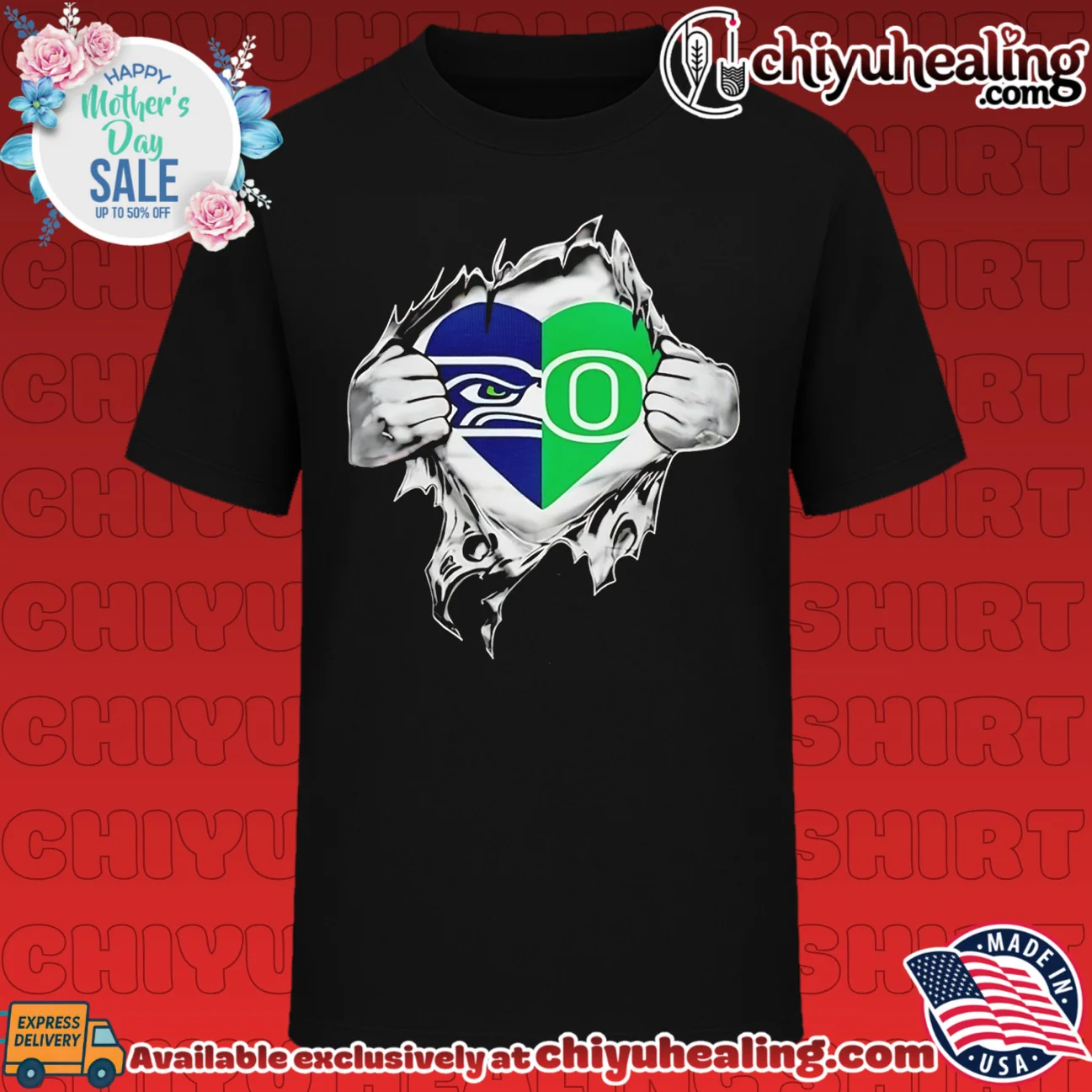 Seattle Seahawks and Oregon Ducks It Is in My Heart shirt & hoodie