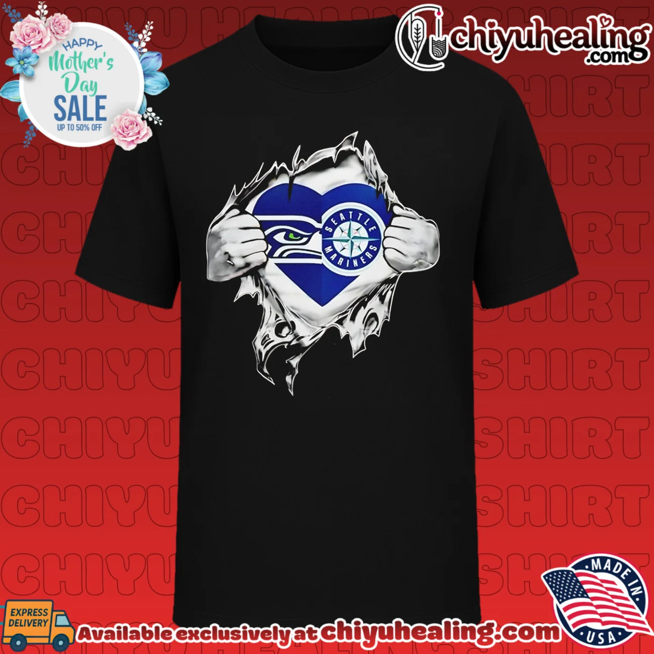 Seattle Seahawks and Seattle Mariners It Is in My Heart shirt & hoodie