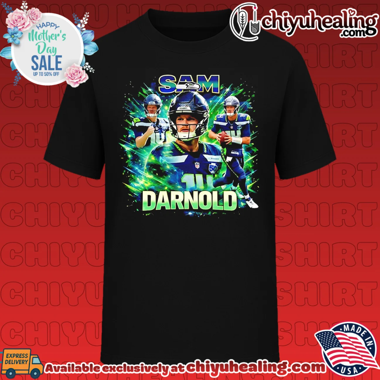 Seattle Seahawks Sam Darnold vintage