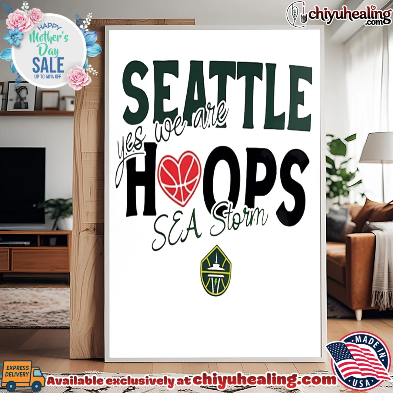 Seattle Storm Hoops yes we are Sea Storm viral shirt & hoodie - Ultimate Gift Edition Seattle Storm Hoops yes we are Sea Storm
