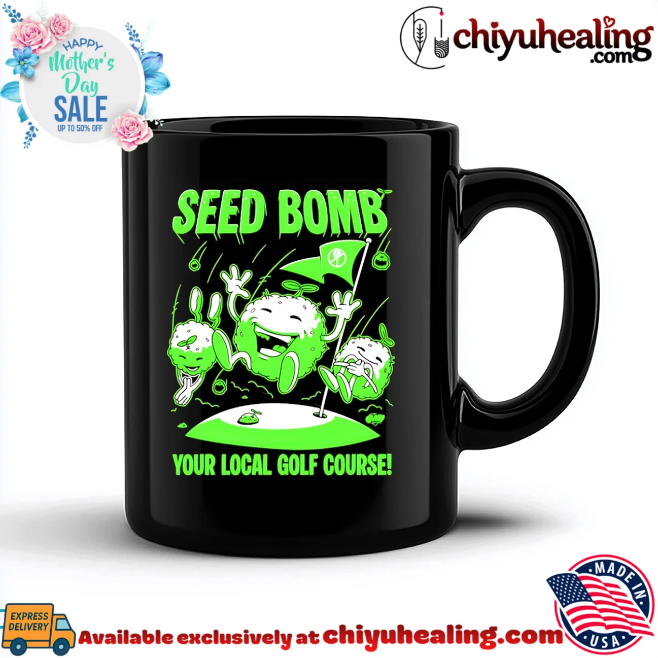 Seed bomb your local golf course cartoon hype shirt & hoodie - New Arrival Seed bomb your local golf course cartoon
