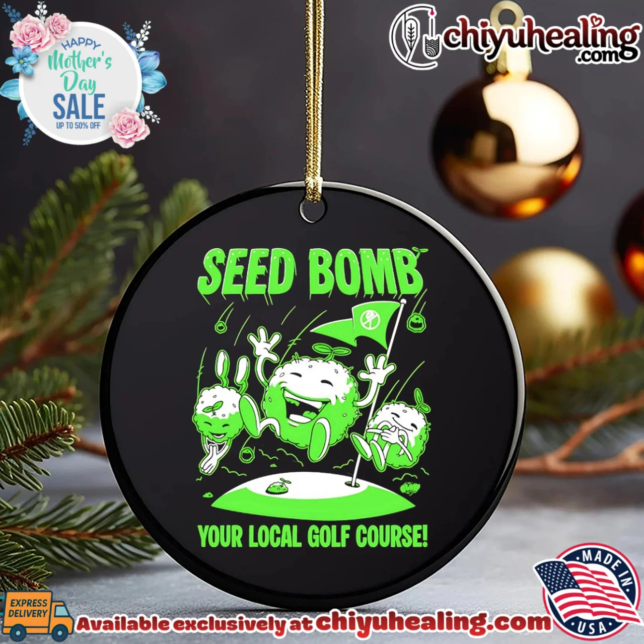 Seed bomb your local golf course cartoon hype shirt & hoodie - New Arrival Seed bomb your local golf course cartoon