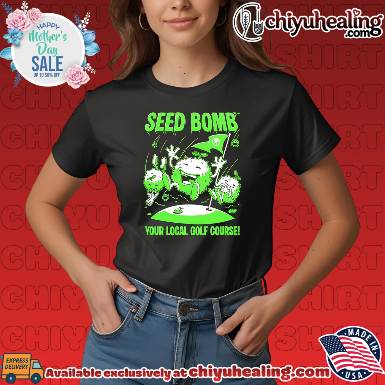 Seed bomb your local golf course cartoon hype shirt & hoodie - New Arrival Seed bomb your local golf course cartoon