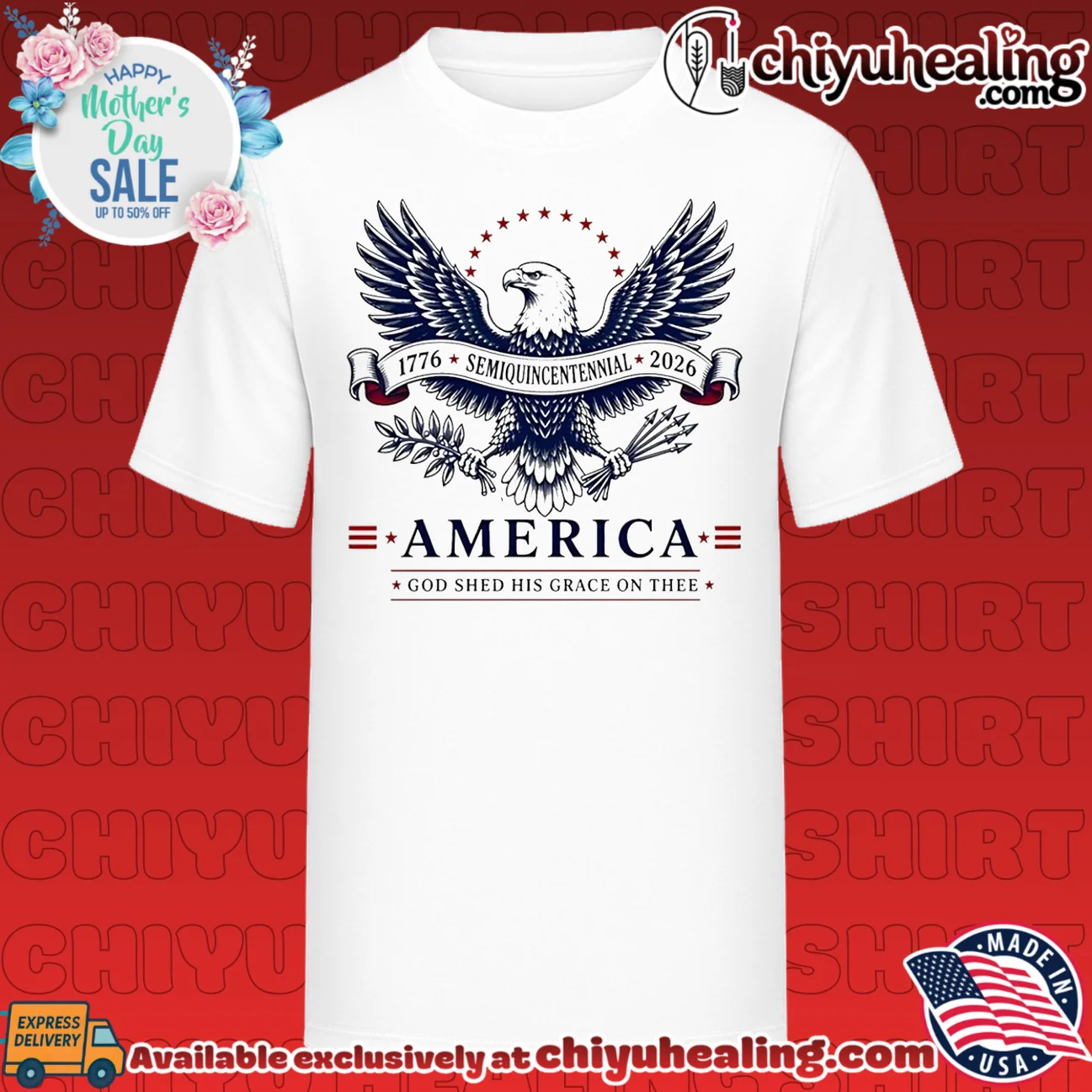 Semiquincentenial 1776-2026 America God shed his grace on thee vintage shirt & hoodie