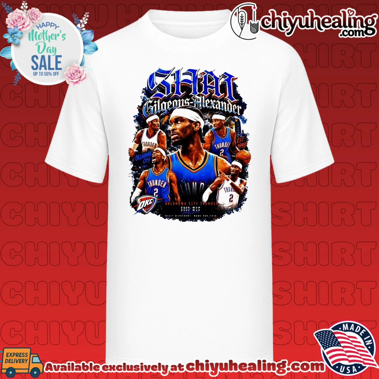 Shai Gilgeous-Alexander 2025 2026 MVP Oklahoma City Thunder player collage 2026