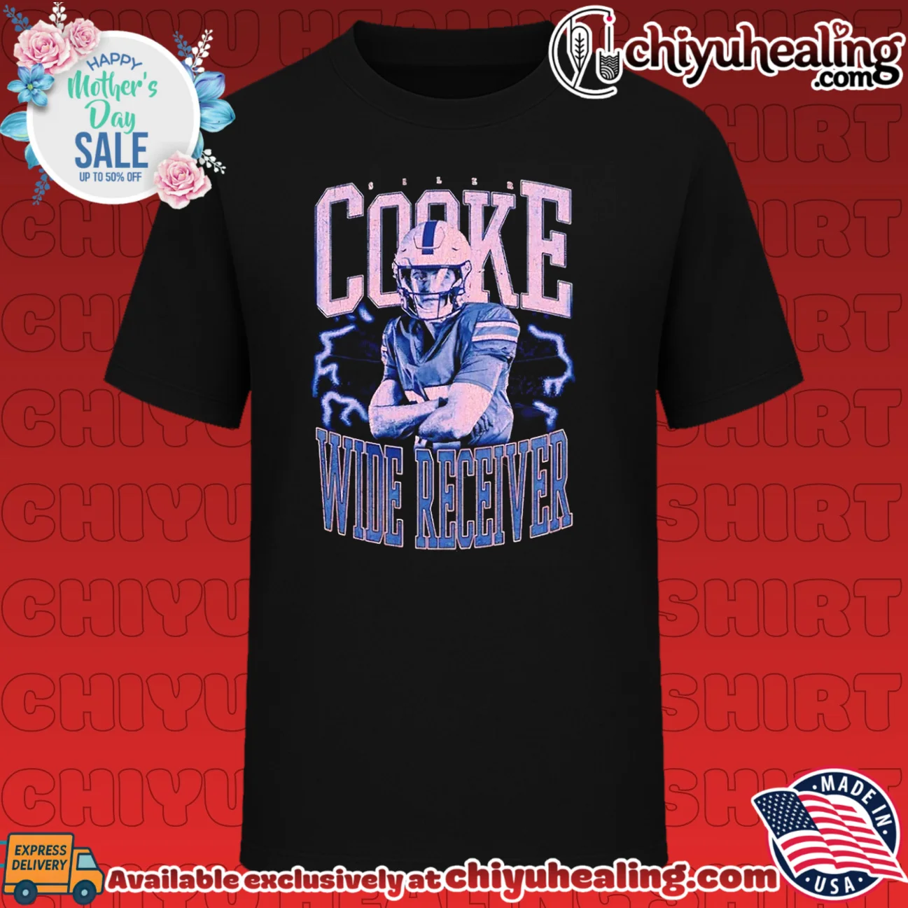 Siler Cooke Wide Receiver football player shirt & hoodie