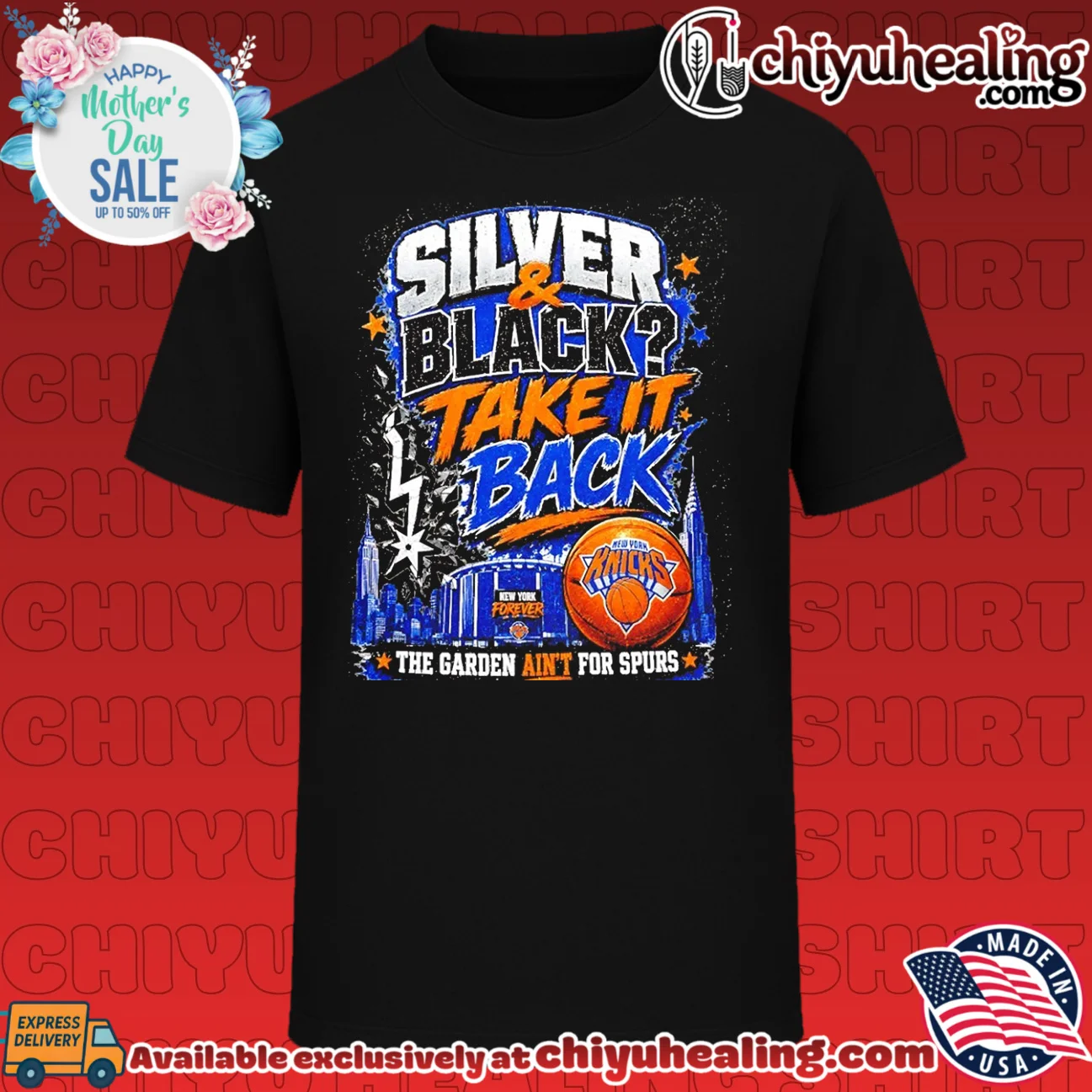 Silver & Black take it back the garden ain't for Spurs New York Knicks 2026 World Champions