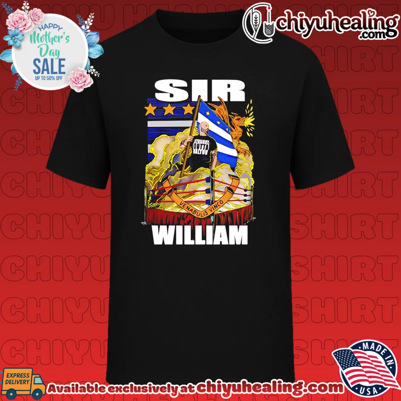 Sir William illustration shirt & hoodie