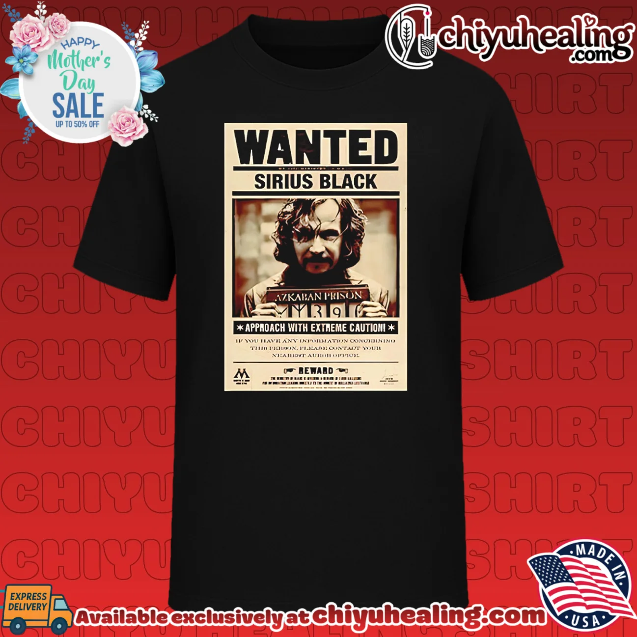 Sirius Black Wanted Azkaban vintage