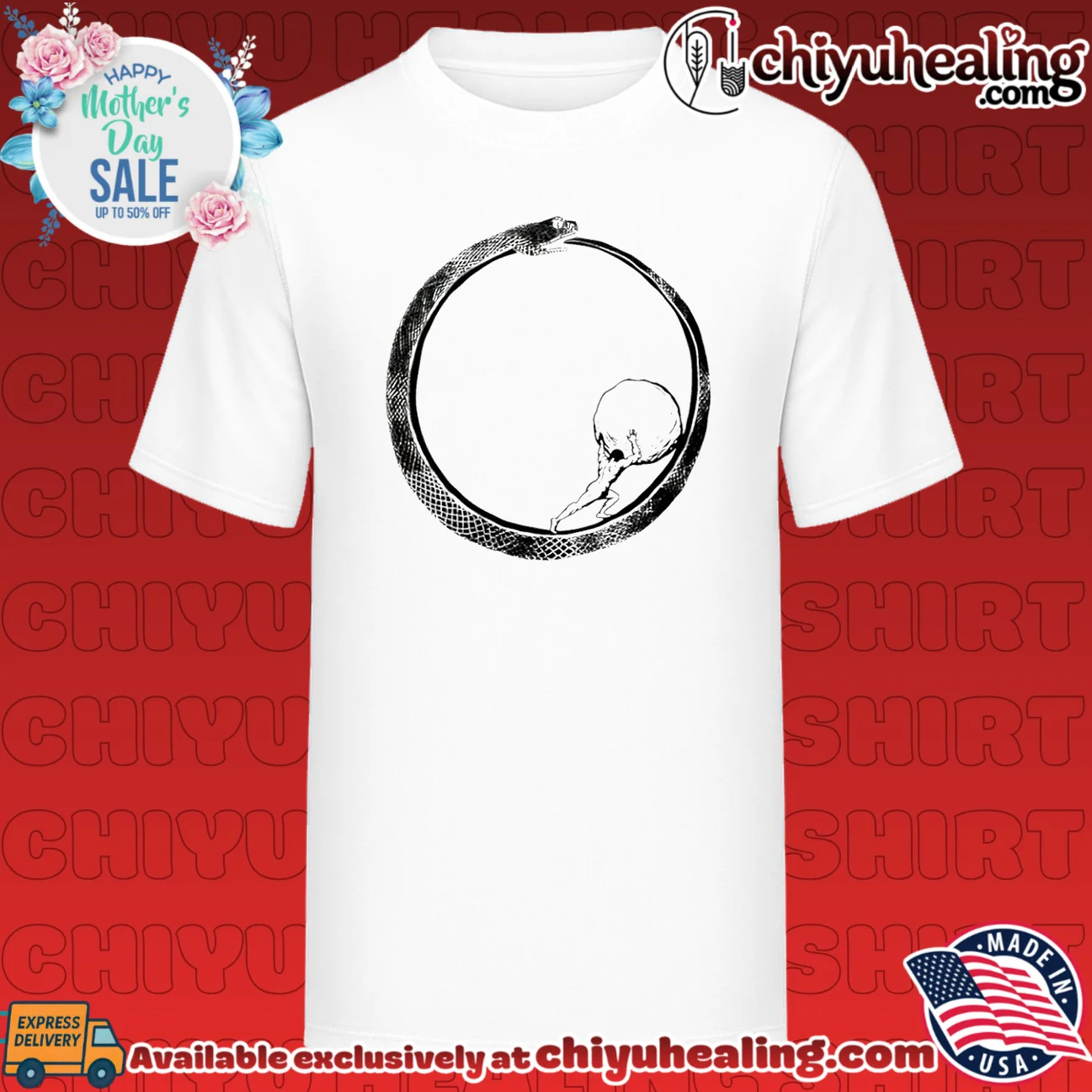 Sisyphus in Ouroboros illustrated