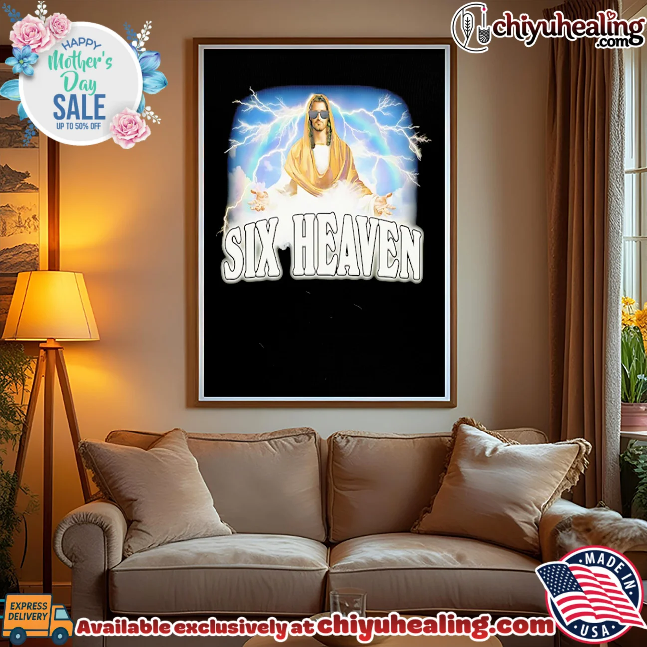 Six Heaven Jesus graphic shirt iconic shirt & hoodie | IP Merchandise Six Heaven Jesus graphic shirt