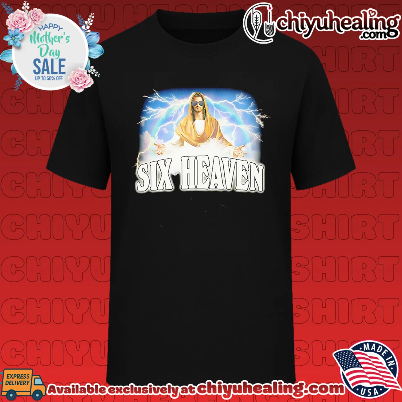 Six Heaven Jesus graphic shirt