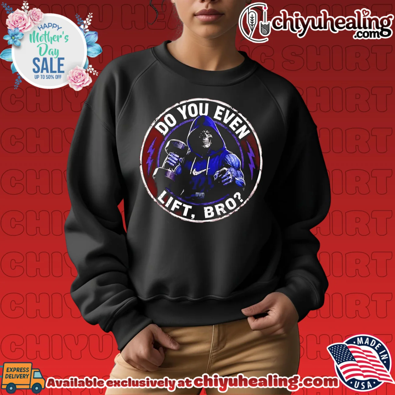 Skeleton do you even lift bro official shirt & hoodie - Everyday Fit Skeleton do you even lift bro