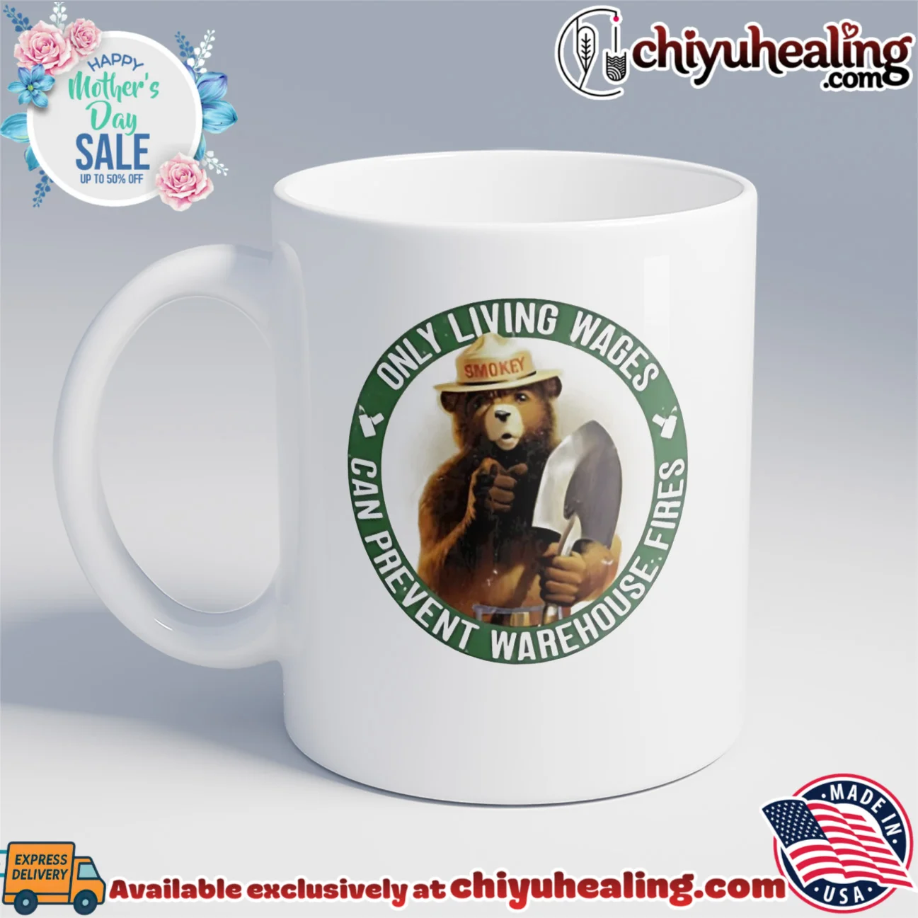 Smokey Bear only living wages can prevent warehouse fires shirt & hoodie Smokey Bear only living wages can prevent warehouse fires shirt & hoodie