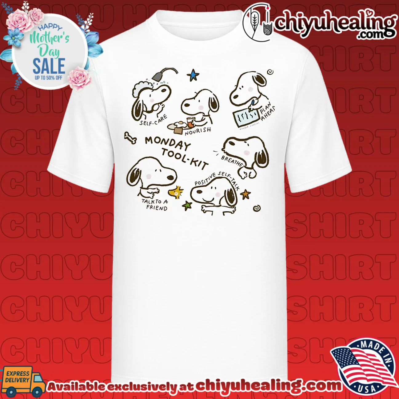 Snoopy monday tool-kit self-care and mental health