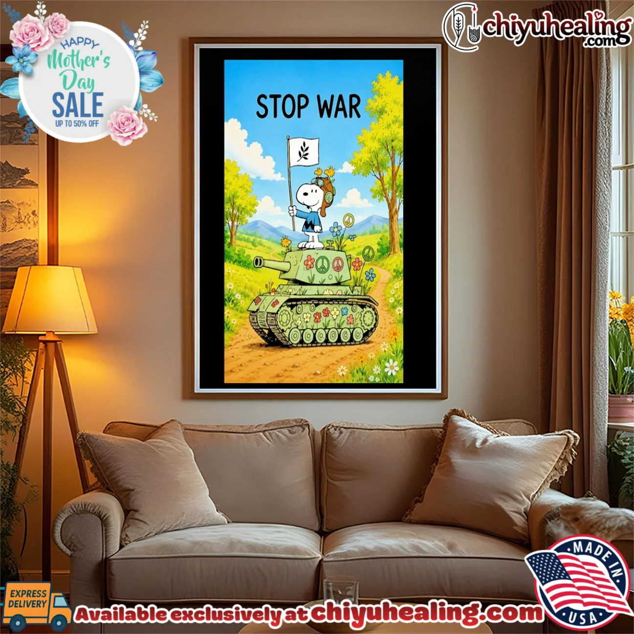 Snoopy Stop War Peace Tank Peanuts Anti-War shirt & hoodie Snoopy Stop War Peace Tank Peanuts Anti-War