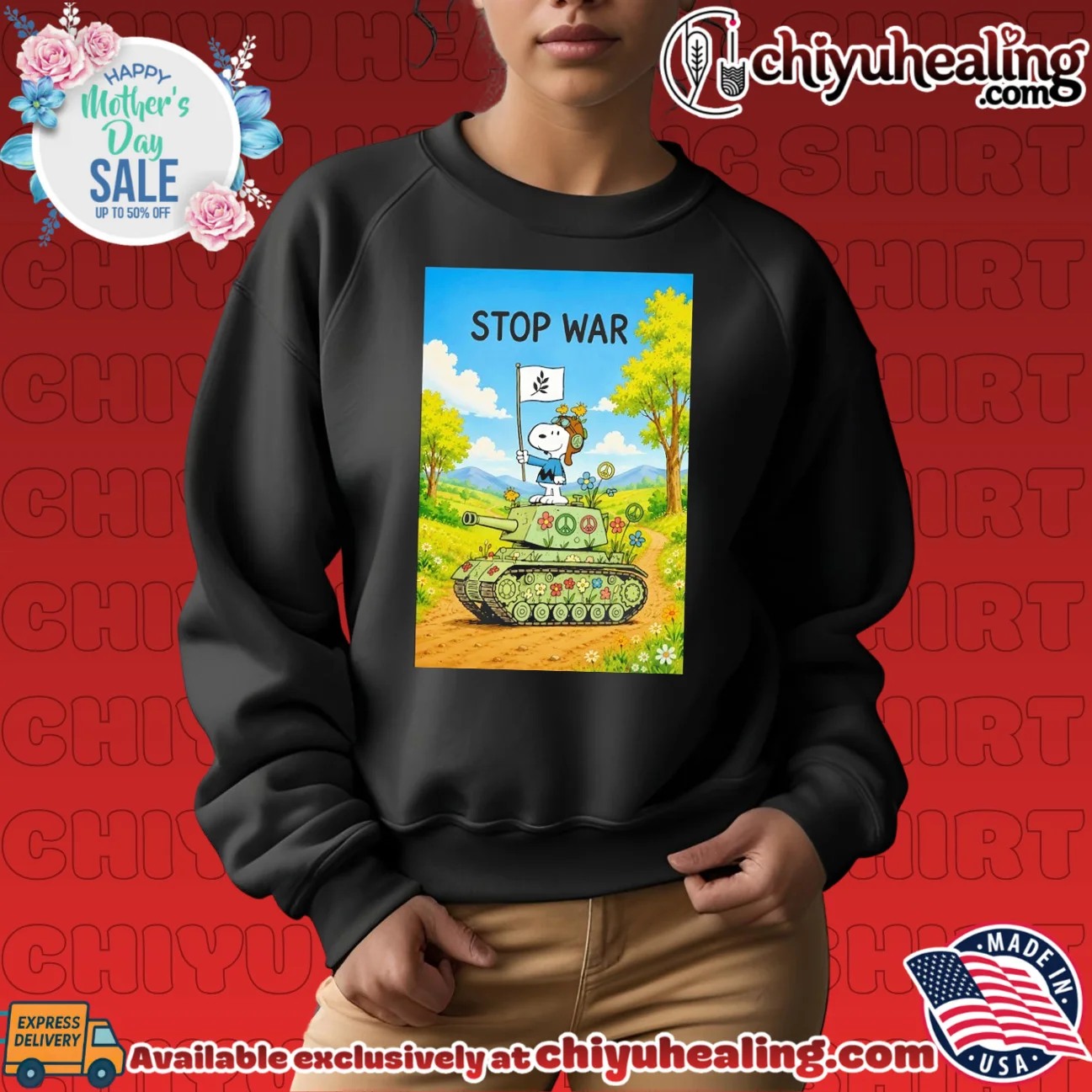 Snoopy Stop War Peace Tank Peanuts Anti-War shirt & hoodie Snoopy Stop War Peace Tank Peanuts Anti-War