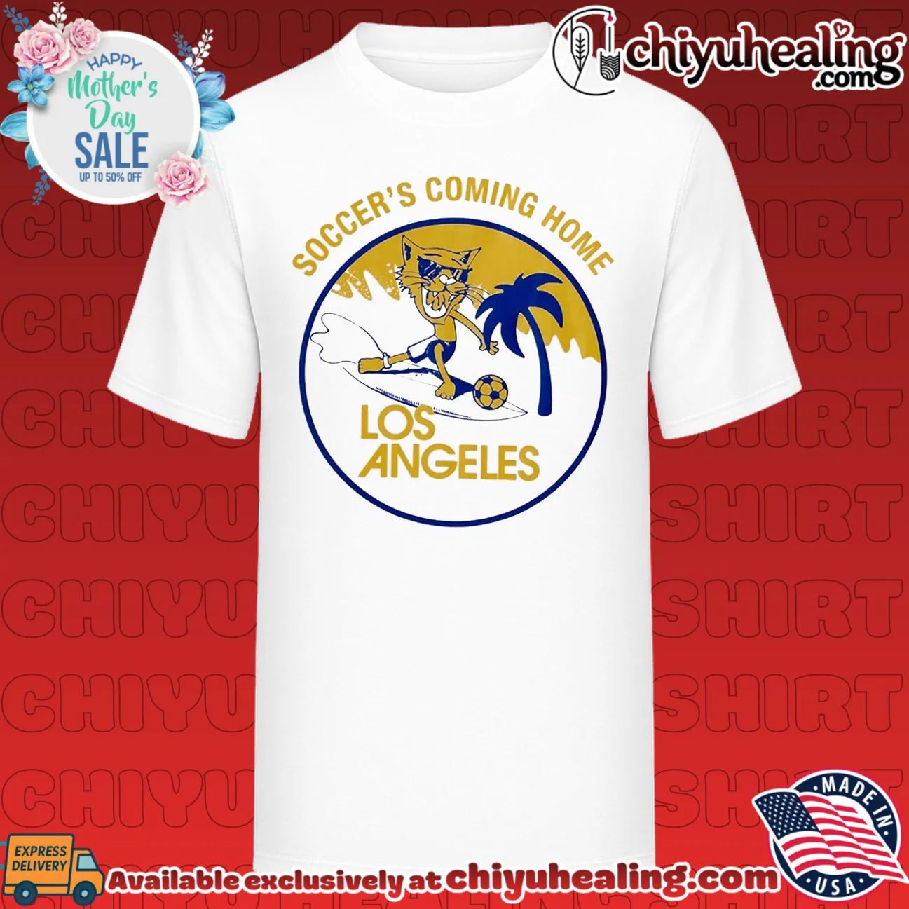 Soccer's Coming Home Los Angeles Road Trip Cat shirt & hoodie