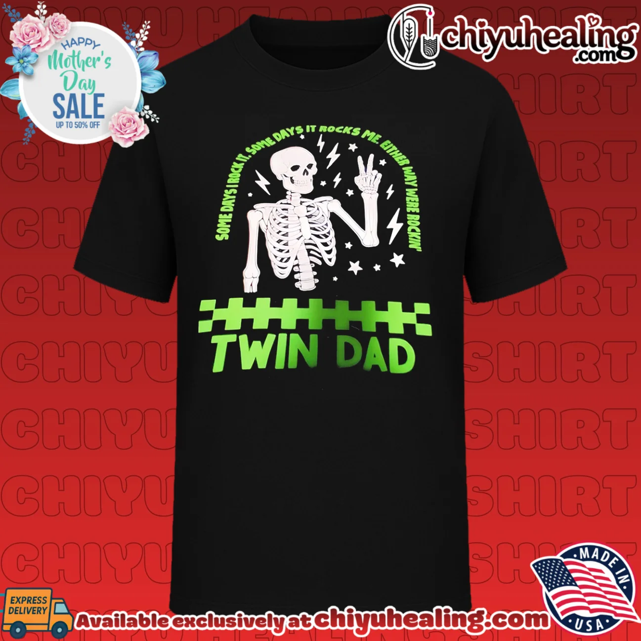 Some days I rock it some days it rocks me either way were rockin' skeleton shirt & hoodie